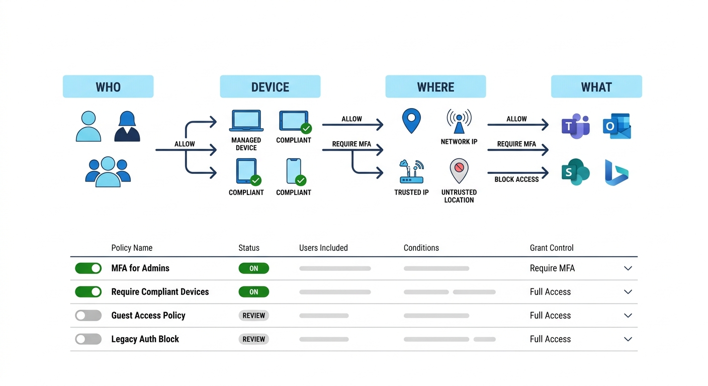 条件付きアクセス（Conditional Access）ポリシー管理