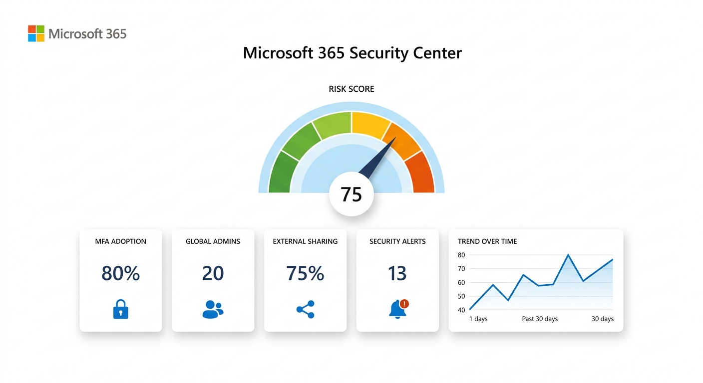 Microsoft 365 Security Risk Dashboard